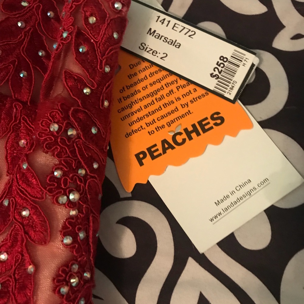 SPLASH RED DRESS FROM PEACHES BOUTIQUE - Picture 4 of 4